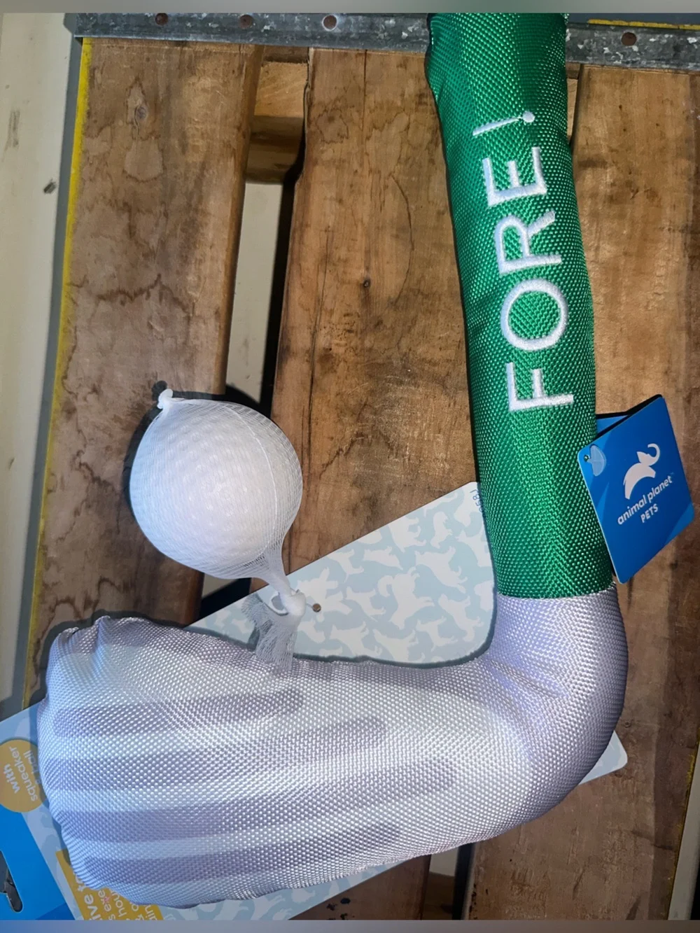 Animal Planet Pets FORE! Plush Golf Club Dog Toy ~ New
